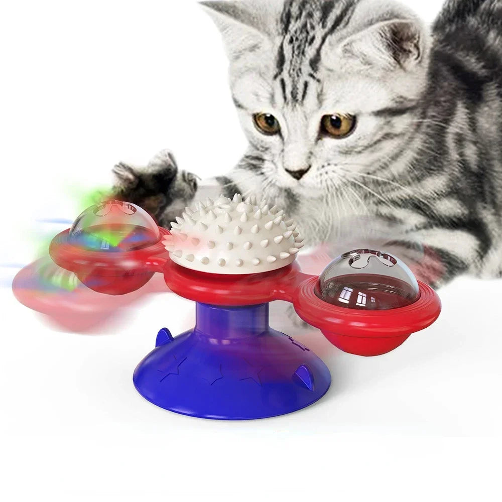 Interactief Kattenwiel | Spinnende windmolen & puzzelspeeltje voor katten