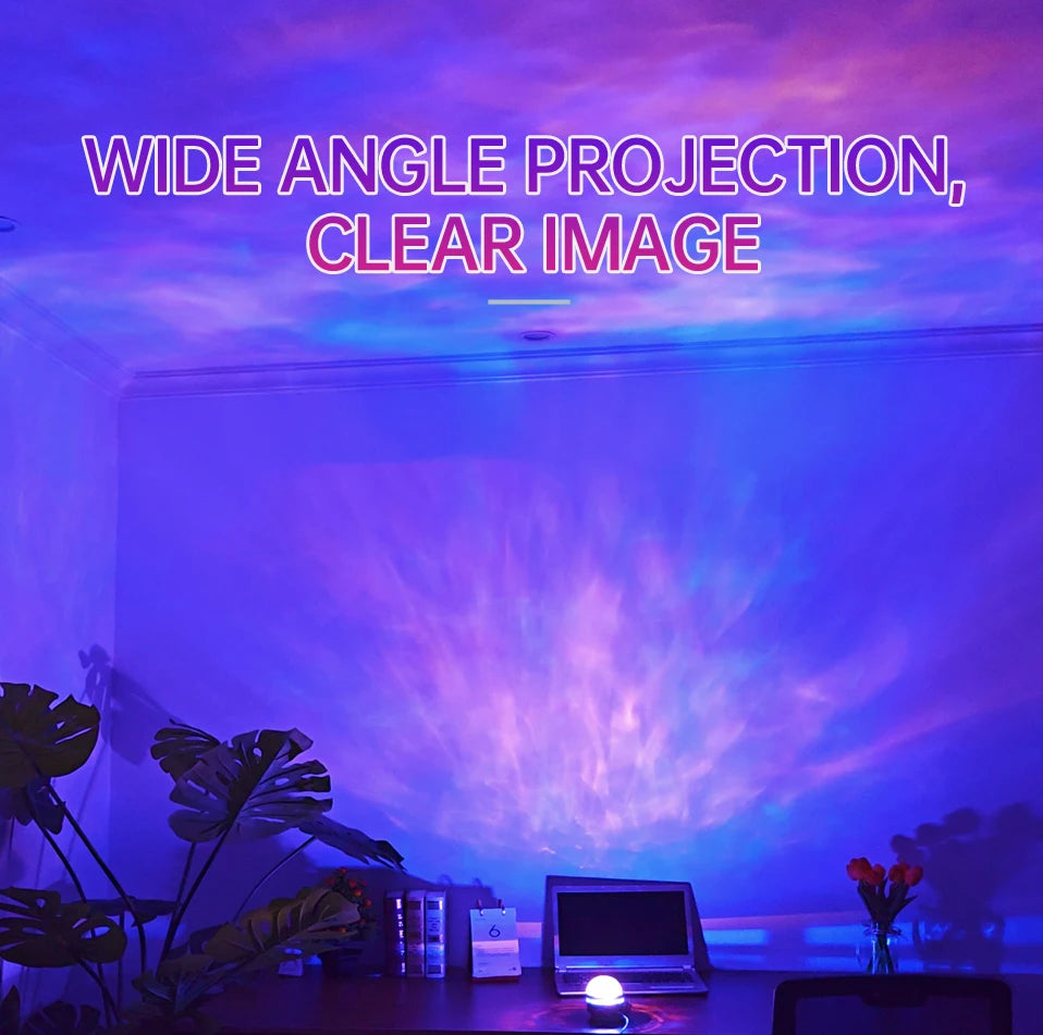 Sterrenhemel Galaxie Lamp Projector | LED Nachtlamp met Afstandsbediening, Geluidsactief, 5V USB Oplaadbaar, 7 Modi voor Kinderkamer en Feestdecoratie