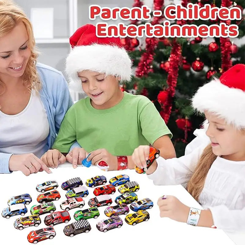 24 Dagen Kerstmis Aftelkalender Auto Speelgoed | Kids Adventskalender Racing Kerstcadeau