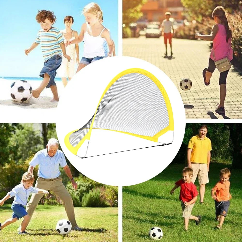 Opvouwbaar Voetbaldoel met Bal & Pomp | Indoor & Outdoor Speelplezier!