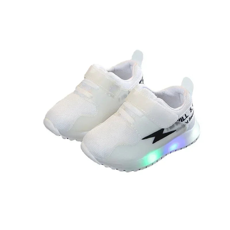 Kinder Tennis LED Sneakers | 2023 Voorjaar & Herfst, Glimlichten Schoenen voor Jongens & Meisjes, Baby Peuter Schoenen met Oplichtende Zolen