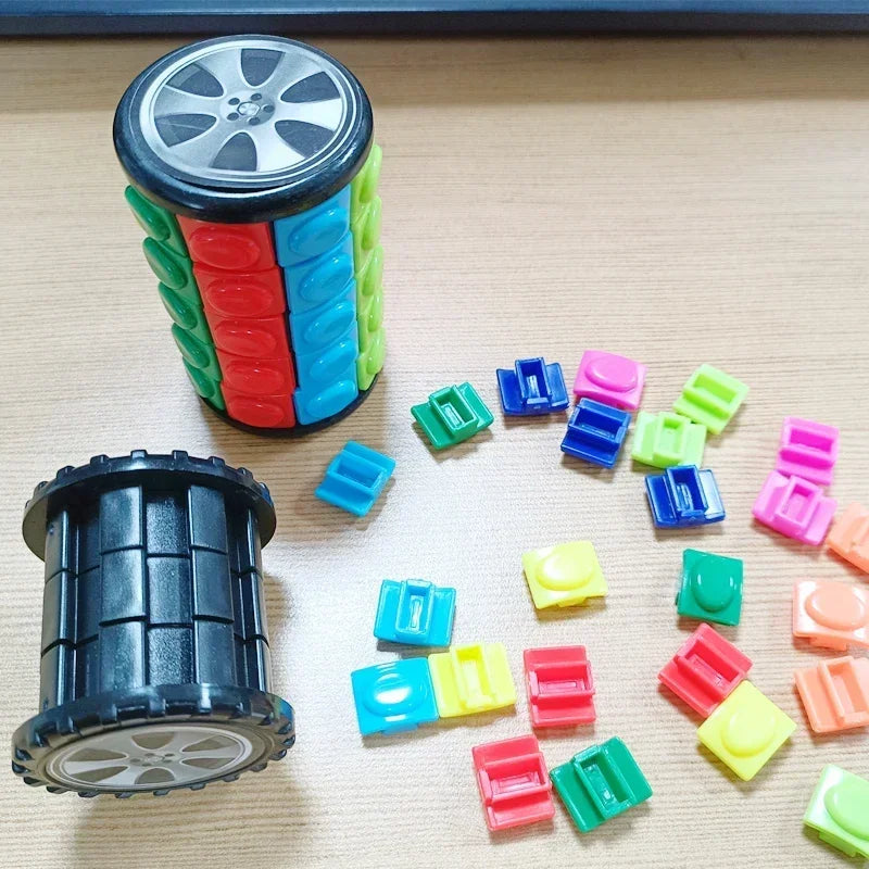 3D Roterende Cilinder Puzzel | Educatief Breinbreker Speelgoed