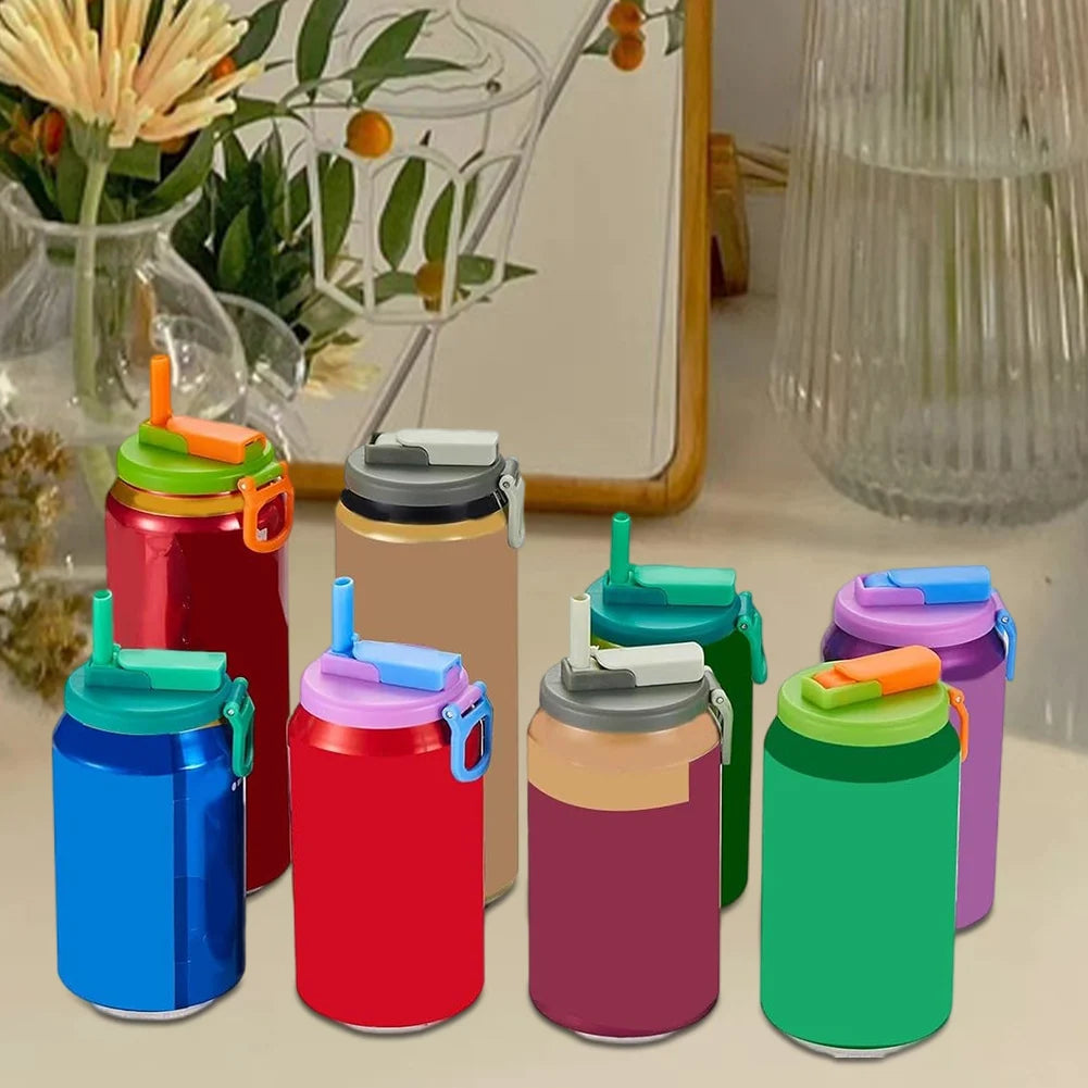 Hervulbare Frisdrankdop met Rietje | Handige Deksel voor Blikjes