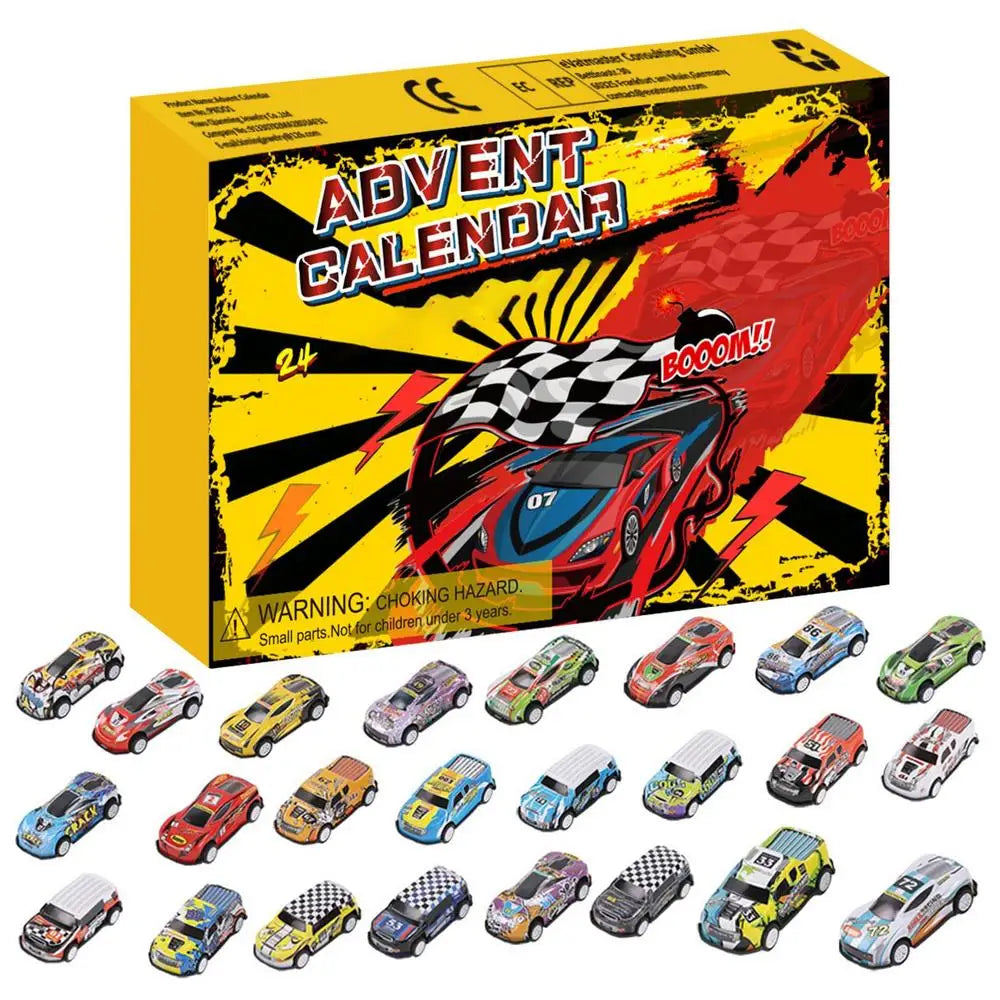 24 Dagen Kerstmis Aftelkalender Auto Speelgoed | Kids Adventskalender Racing Kerstcadeau