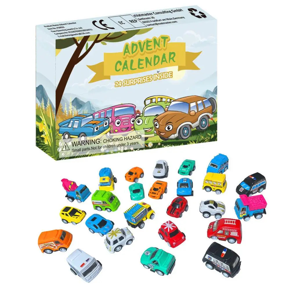 24 Dagen Kerstmis Aftelkalender Auto Speelgoed | Kids Adventskalender Racing Kerstcadeau