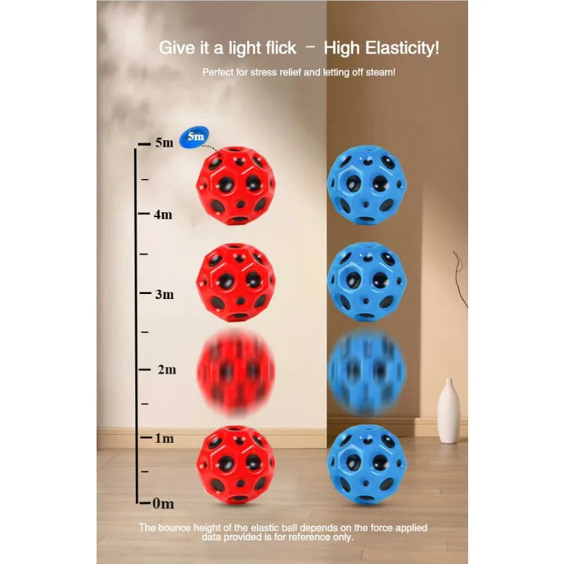 Zachte Veerkrachtige Bal - Maanvormige Stressbal Voor Kinderen Indoor Spel