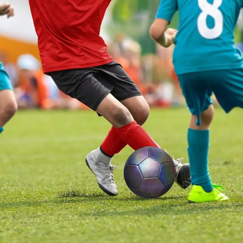 Reflecterende voetbal maat 5, lichtgevend | Kinderen 6+ | Buiten