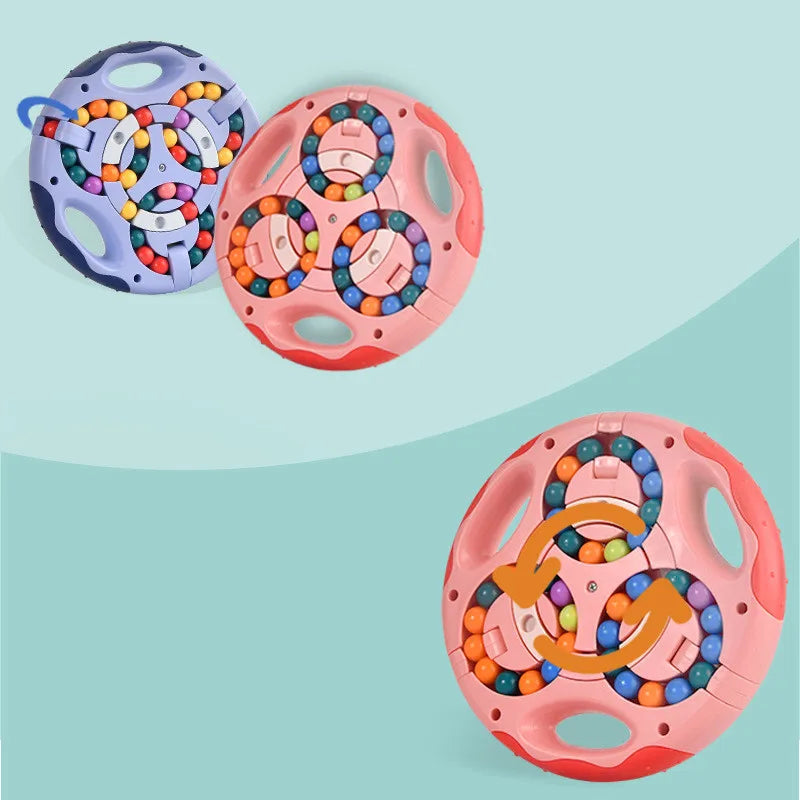 3-in-1 Magic Beans Draaikubus | Stressverlichting & Educatief Spel voor Kinderen & Volwassenen