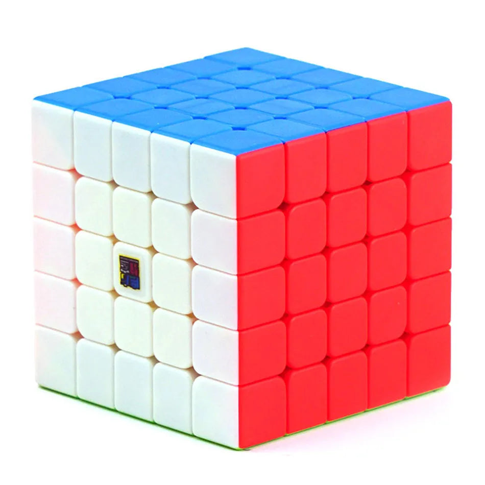 Stickerloze 5x5 Moyu Magic Cube | Professionele Speedcube Puzzel voor Kinderen | Cubing Classroom Serie