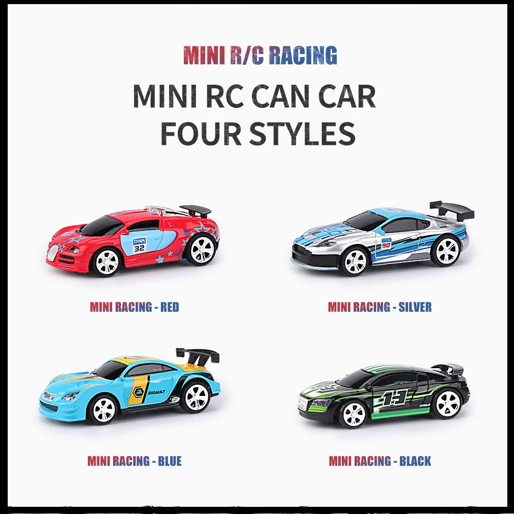 1:58 RC Mini Auto - Accu Raceauto in PVC Blik | Drift-Buggy Bluetooth Bestuurbaar Speelgoed voor Kinderen