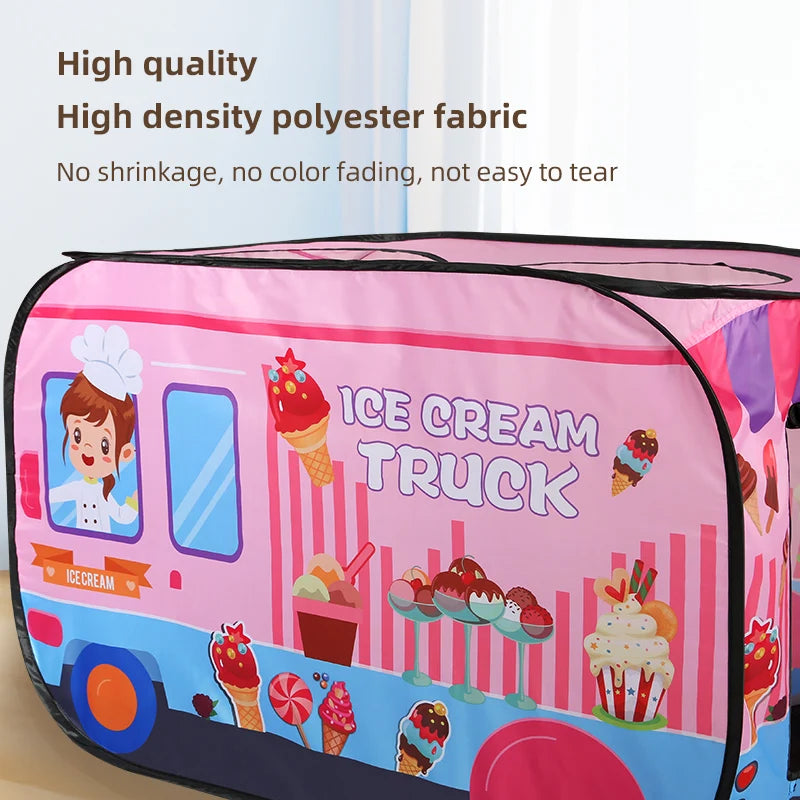 Kindertent IJscowagen | Interactief Speelhuis voor Binnen & Buiten