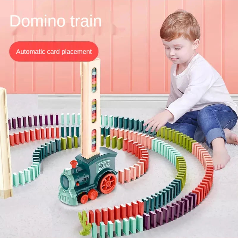 Domino Trein Set (60 Stuks) | Automatisch educatief speelgoed