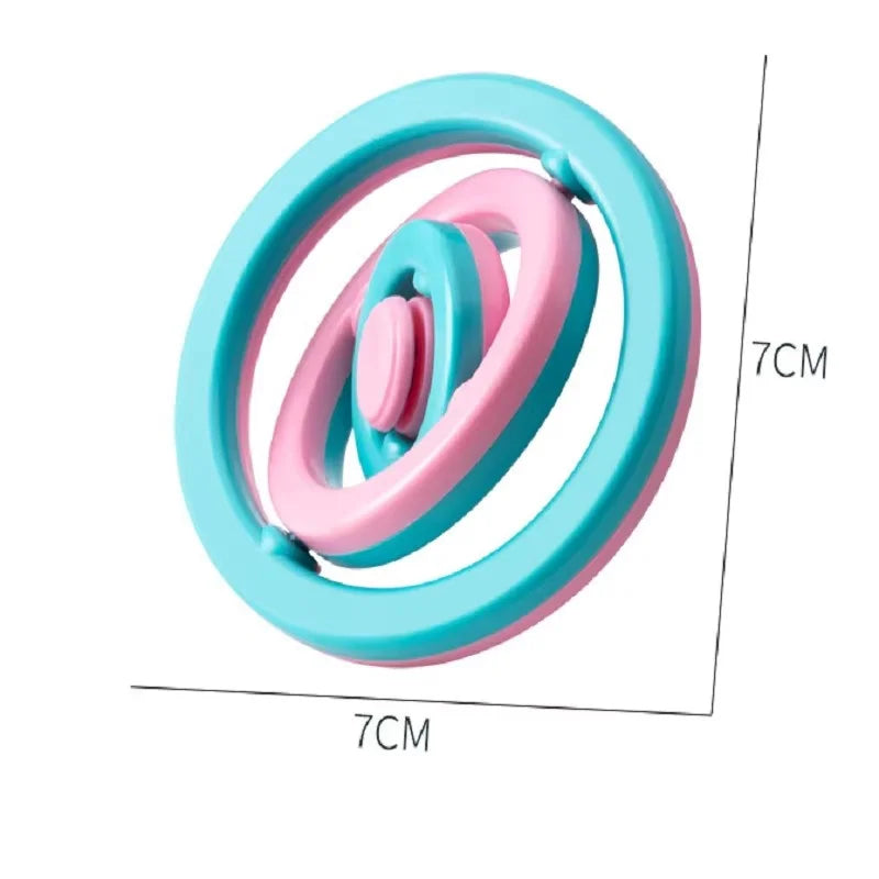 3D Oneindig Flip Gyroscoop | Creatieve Vingertop Gyroscoop, Ontspannend Puzzel Speelgoed, Verjaardagscadeau voor Jongens & Meisjes
