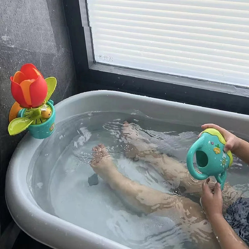 Waterbloem Bad Speelgoed – Drijvend Douchebloem Speelgoed voor Baby's & Peuters | Zomers Sensorisch Waterspeelgoed
