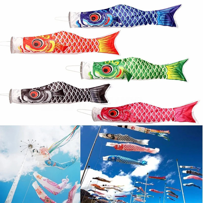40/70/100 CM Koinobori Vlieger - Kleurvolle Visvlag Outdoor Speelgoed Voor Kinderen