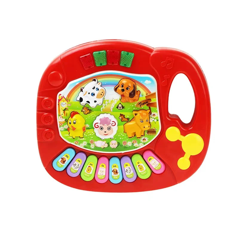 Kinder Piano Toetsenbord Set met Dierengeluiden en Knipperend Licht Baby Muziekinstrument Muzikaal Speelgoed Educatief Speelgoed Cadeaus voor Kinderen