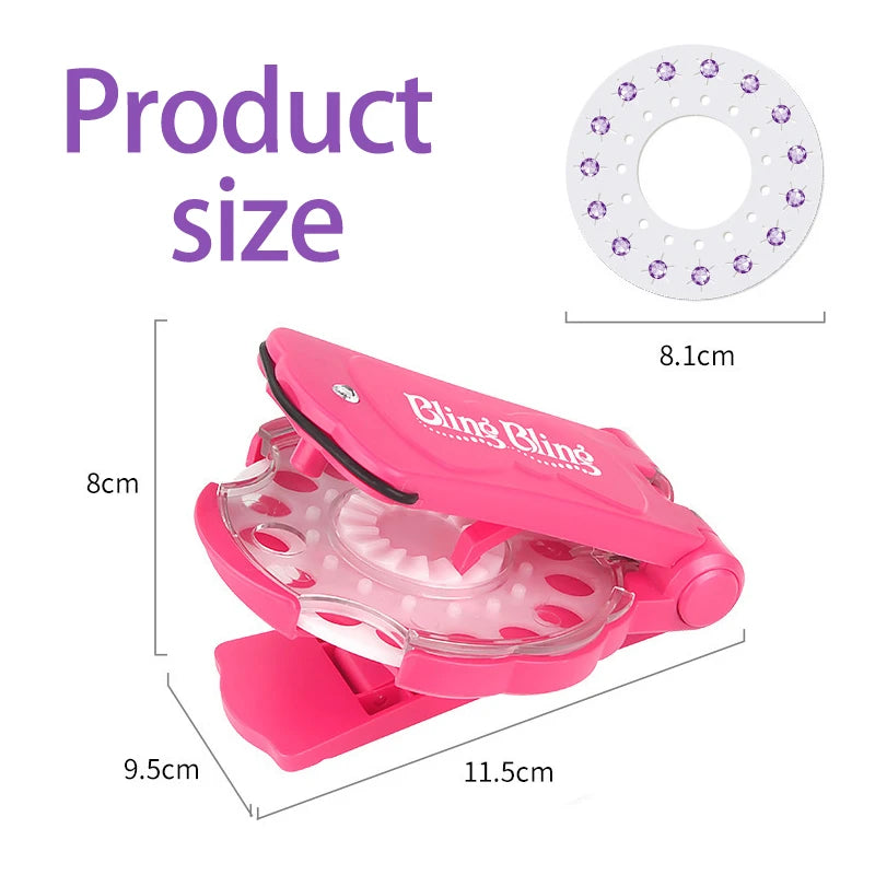 Diamant make-up set meisjes|Knipperende haaraccessoire beauty knutselset