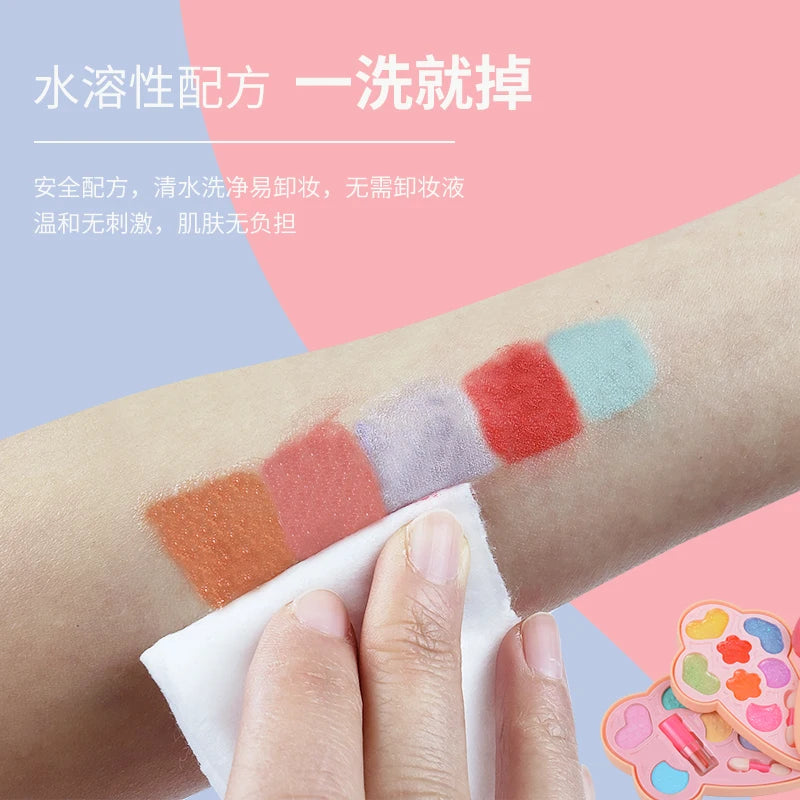 Kinder Make-updoos - Make-upset voor Meisjes met Lippenstift - Verjaardagsspeelgoed