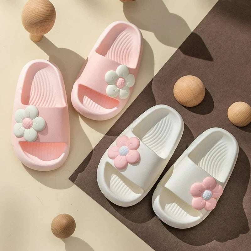 Ultracomfortabele pantoffel met bloemen