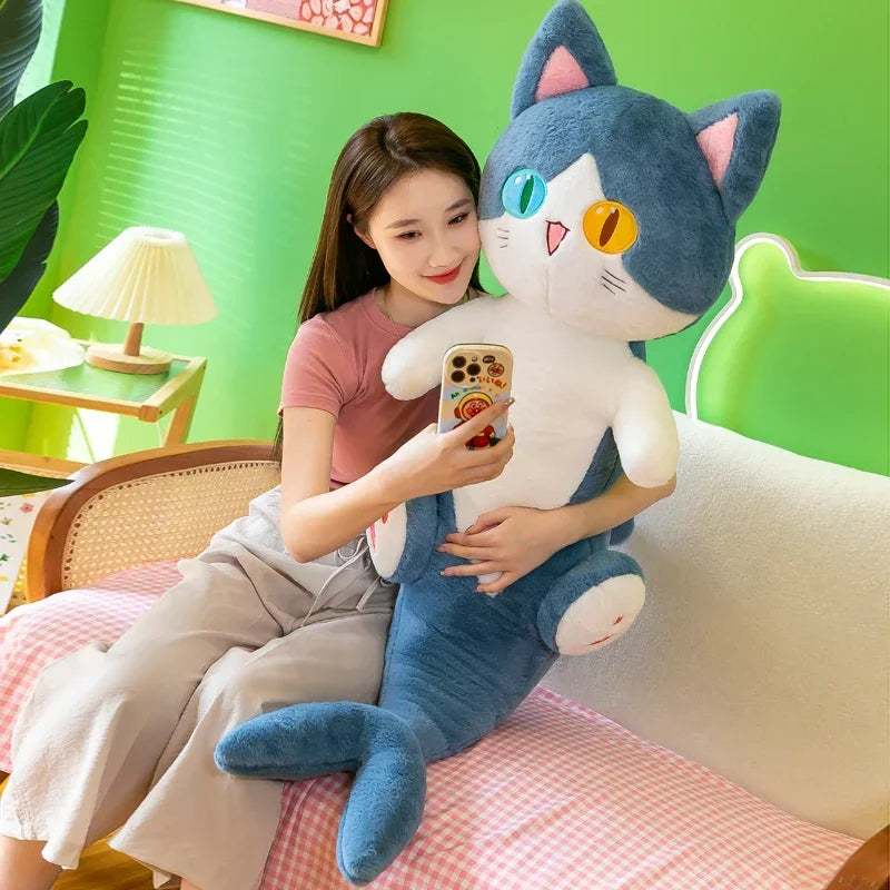 Haai Kat Pop Kussen | Gevulde Dieren Pluche Throw Kussen voor Kinderen