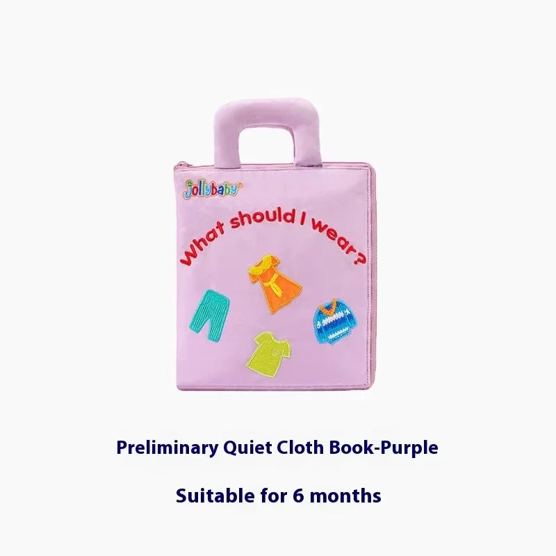 Interactief Stoffen Boek Montessori | Zacht Babyboek voor Sensorisch Spel