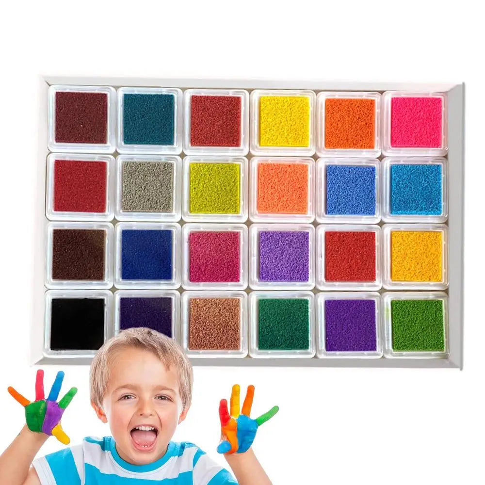 Veilige Vingerverf Set – 24 Kleuren | Creatief Knutselen voor Kinderen