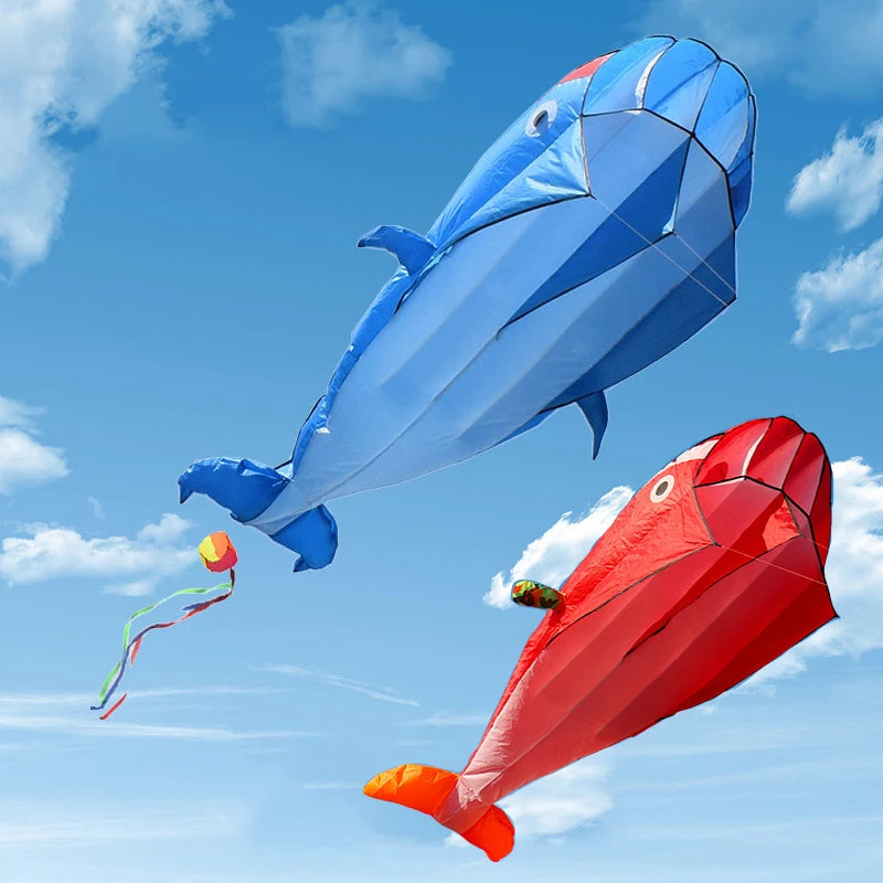 2.2M Reuzen Dolfijn-Vlieger - Parafoil Strandkite Voor Kinderen en Volwassenen