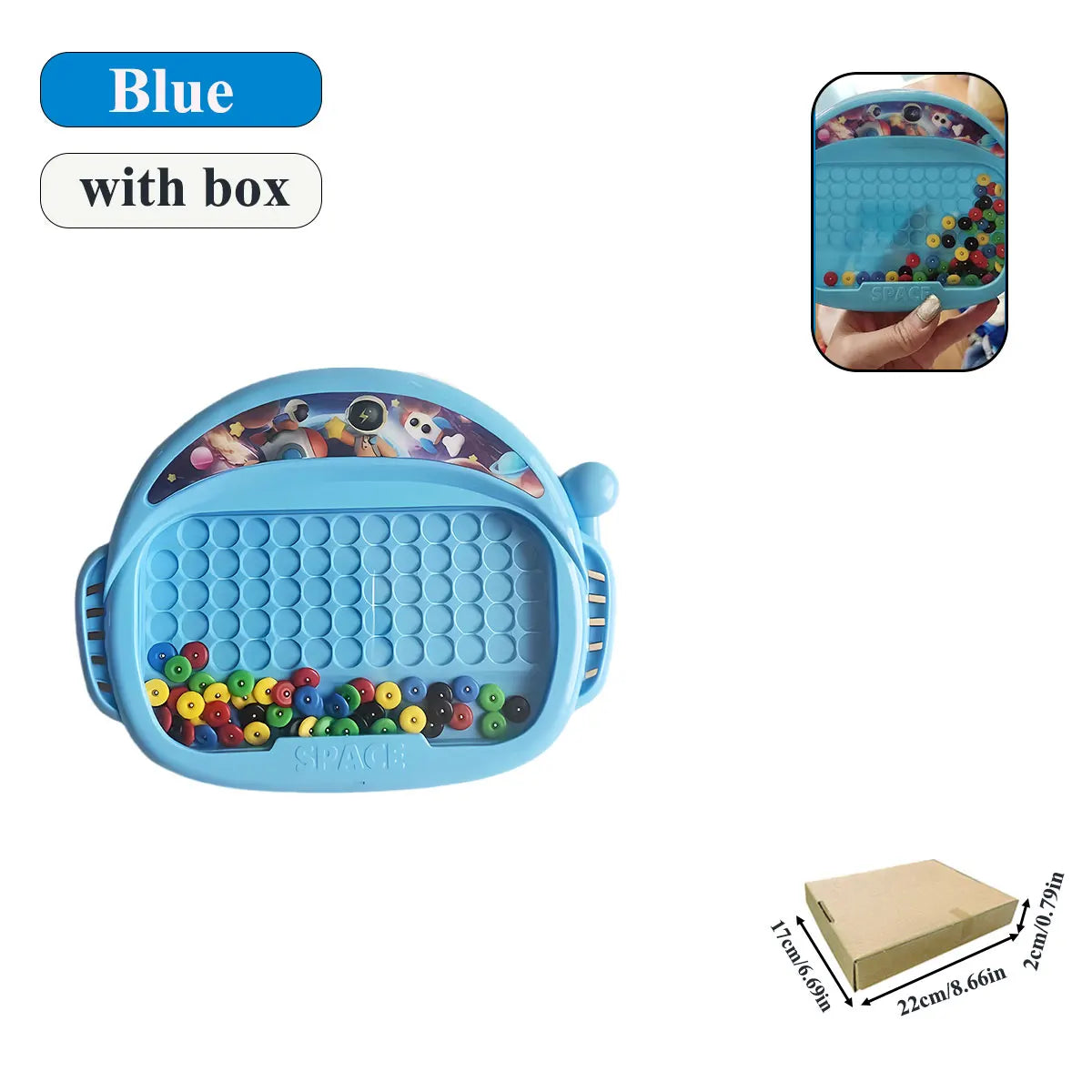 1 Stuk Magnetisch Doodle Bord voor Kinderen | Tekenspeelgoed met Pen & Kralen, Educatief Montessori Cadeau voor 3-8 Jaar
