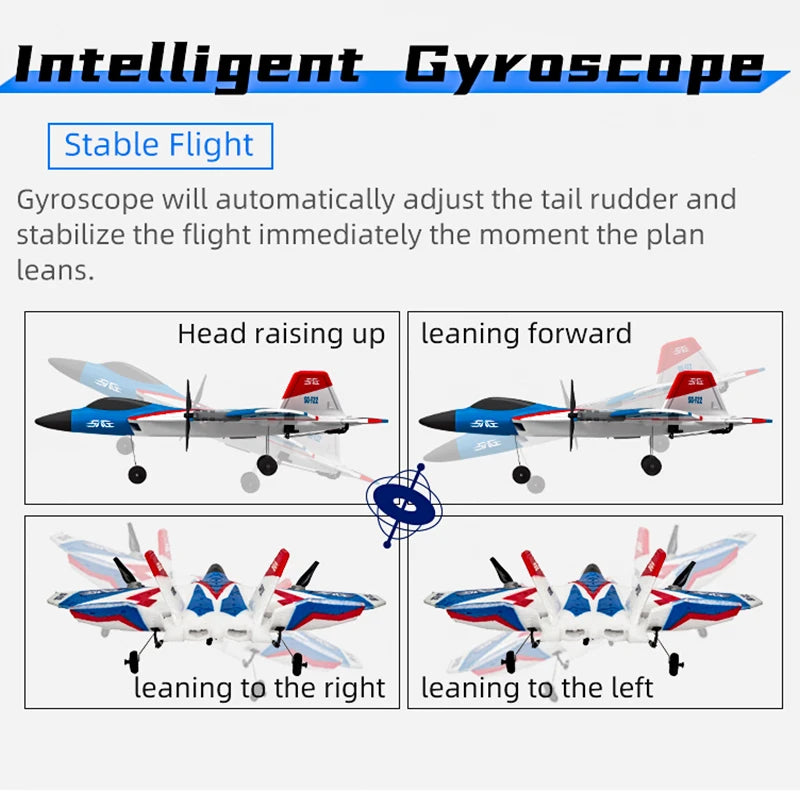 Vliegtuig met 4 Kanalen | 6G Auto Stabilisatie | 4K Camera Stunt Afstandsbestuurbaar Vliegtuig Speelgoed voor Kinderen