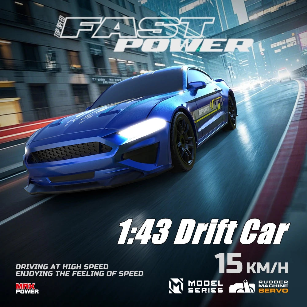 1/64 2.4G Hoge Snelheid Drift RC Auto | 4WD Afstandsbediening Racewagen | Mini RTR Model voor Jongens Cadeau