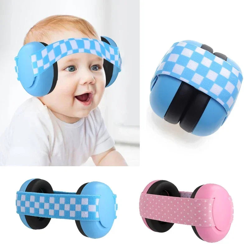 Oorbeschermers voor baby's Ruisonderdrukking Zacht gewatteerd ontwerp Baby-oorbeschermingshoofdtelefoon met elastische hoofdband