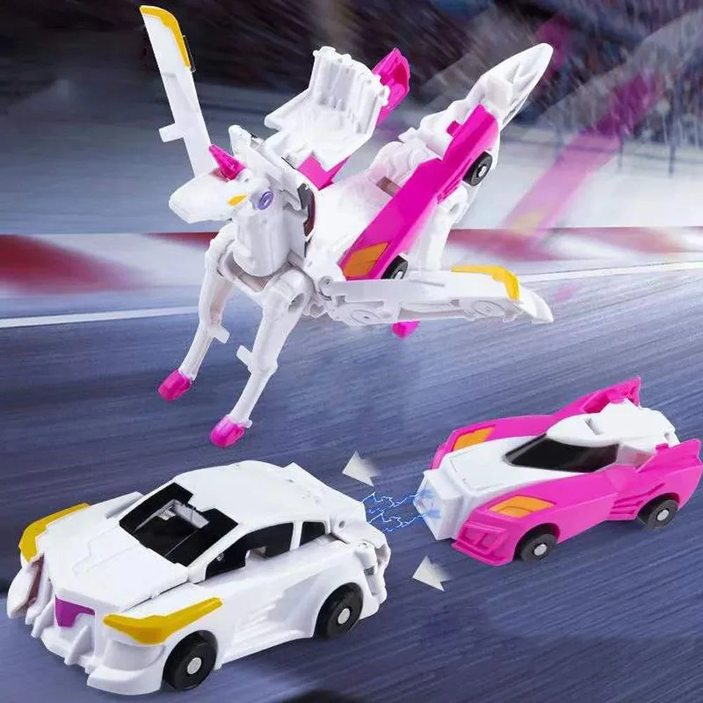 2-in-1 Transformatie Auto | Unicorn model actiefiguur & voertuig