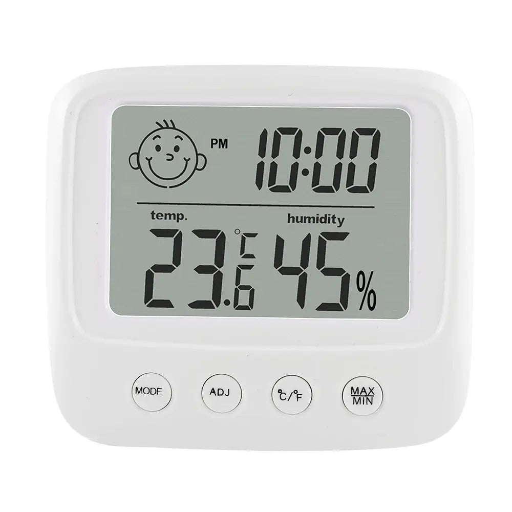 Digitale LCD Thermometer Hygrometer | Binnen Alarm Klok Elektronische Temperatuur Vochtigheid Meter Monitor Mini Weerstation