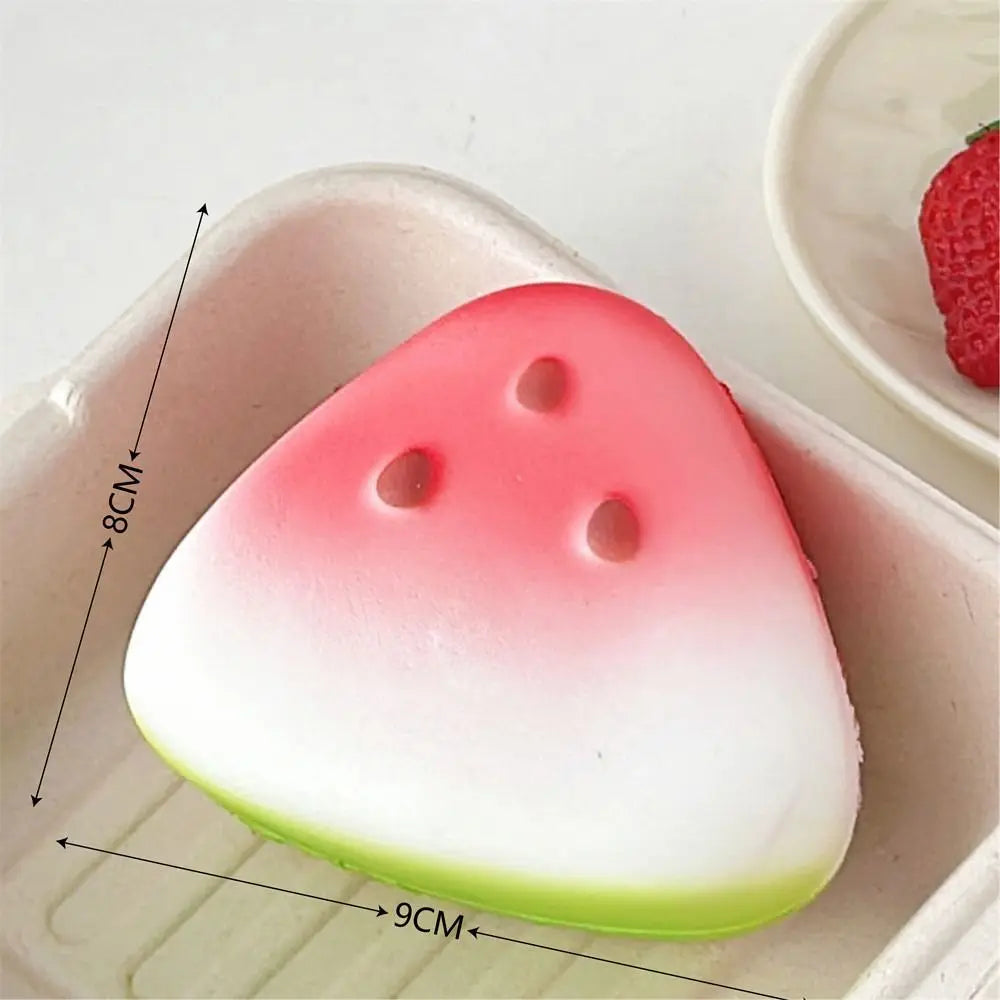 Anti-stress Squishy Watermeloen | Slow Rising Fidget Toy, Knijp & Squeeze Fruit Stressverlichter
