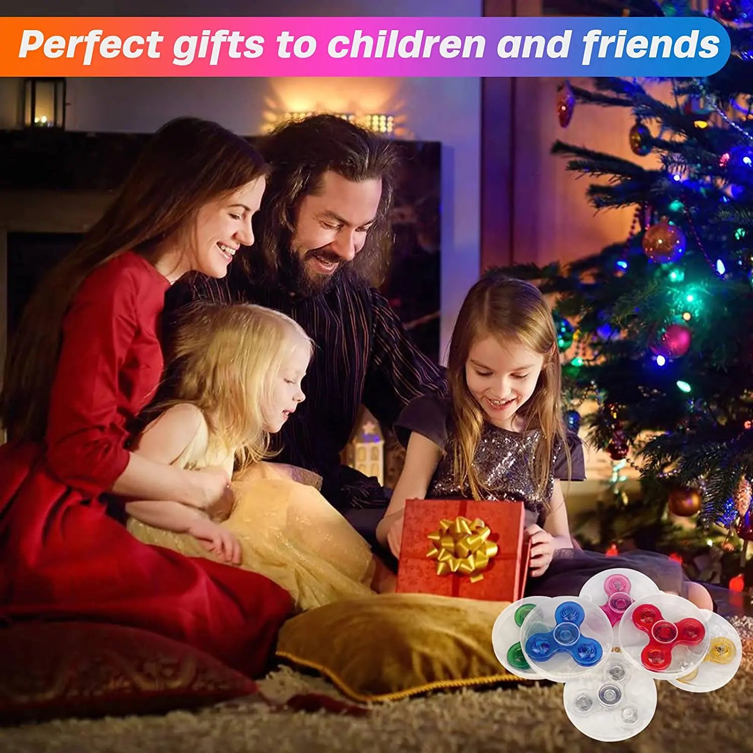 LED Oplichtende Fidget Spinner | Luminiserend Vingertop Speelgoed, Stressverlagend & Anti-angst, Feestartikelen voor Kinderen & Volwassenen