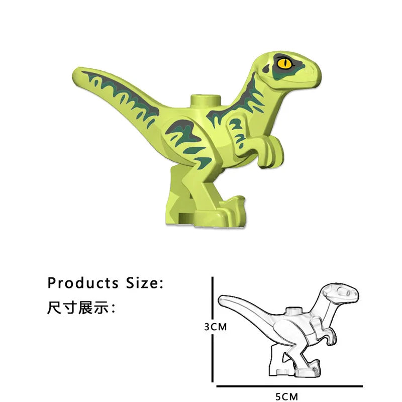 Grote Dinosaurus Bouwblokken Speelgoedset voor Kinderen - T-Rex en Stegosaurus Speelset voor Peuters, Jongens en Meisjes - Educatief Cadeau voor Baby en Kleuter