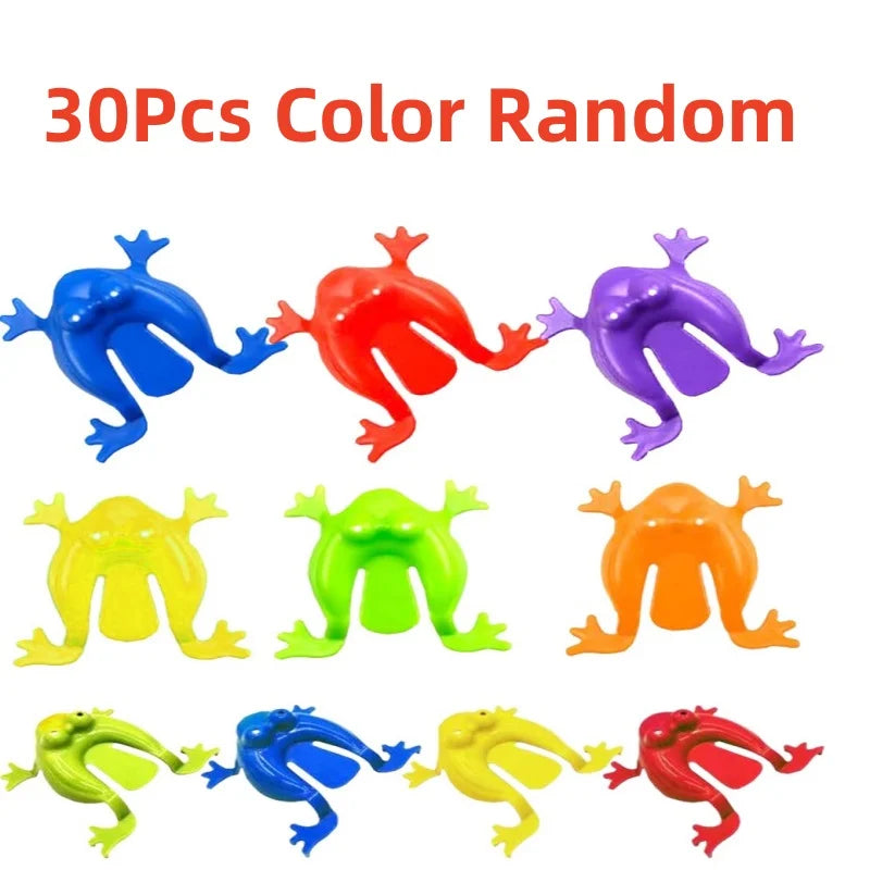 30pcs Press & Jump Kikkers - Stressverlichtend Speelgoed, Interactief Gezinsspel voor Kinderen