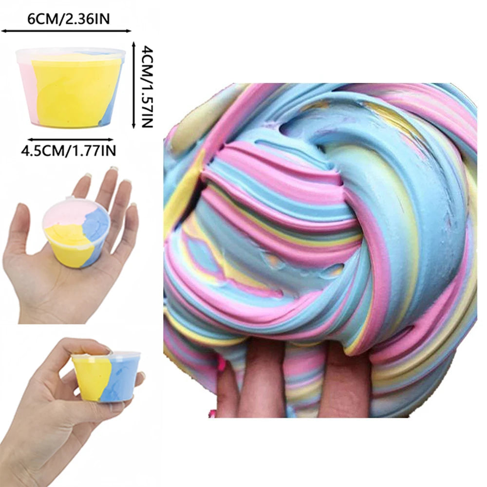 Fluffy Slime | DIY Zacht Klei Materiaal, Lichtgewicht Putty Modelleer Speelgoed, Educatief en Creatief