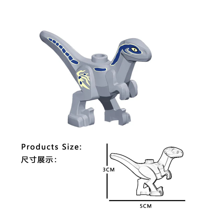 Grote Dinosaurus Bouwblokken Speelgoedset voor Kinderen - T-Rex en Stegosaurus Speelset voor Peuters, Jongens en Meisjes - Educatief Cadeau voor Baby en Kleuter