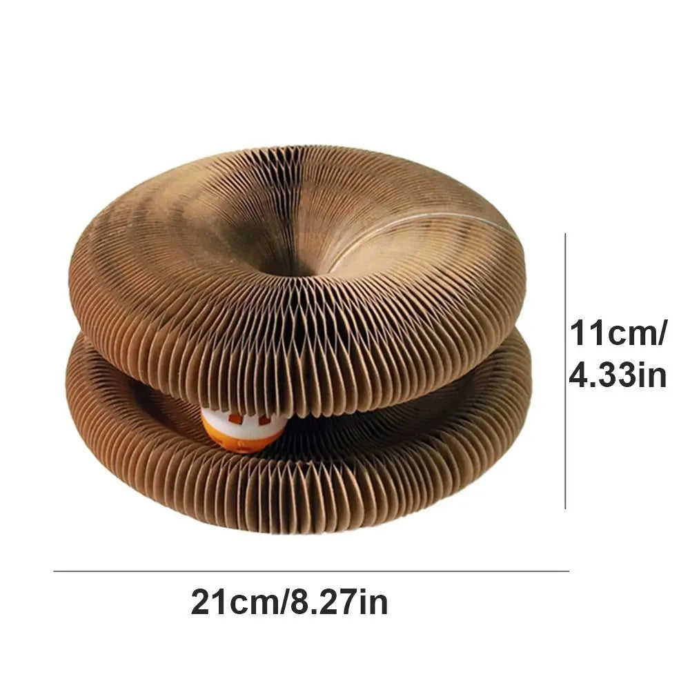 Kitty Kurlz Katten Speelgoed | Magische harmonica krabplank met bal