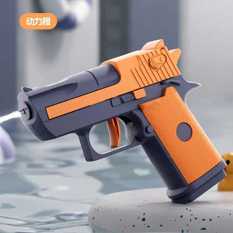Mini Woestijn Adelaar Continu Vuur Mechanisch Waterpistool Klein Zomerpistool Buiten Strand Speelgoed Arm Kinderen Waterpistool