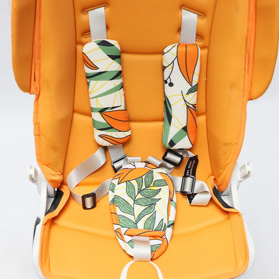 3-delige Autostoel met Schouderpads Set | Kinderwagen Accessoires Zachte Veiligheidsgordelbeschermers