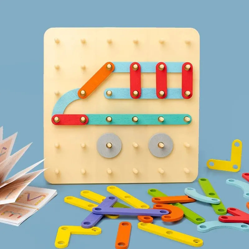 Montessori Vormen Blokken | Creatieve bouwblokken & puzzelset