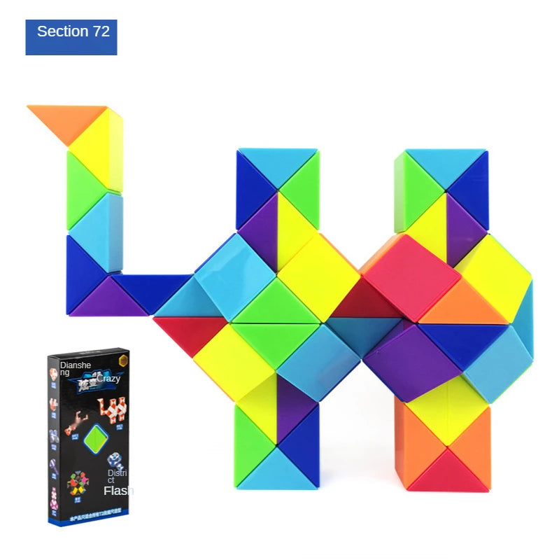 Magische 3D Twist Slang | Fidget Speelgoed met 72 Segmenten