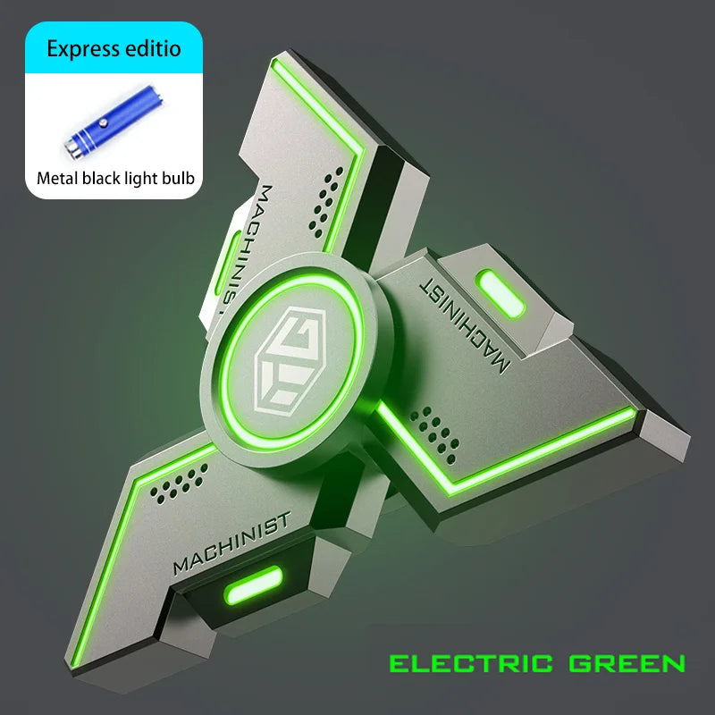 Lichtgevende Metaal Fidget Spinner | Stressverlichtend Gyroscoopspeelgoed voor Volwassenen & Kinderen