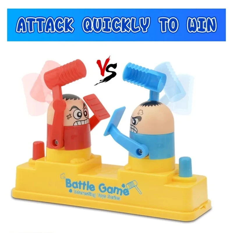 Mini Grappig Prank Gevechtsspel | Rood vs. Blauw Aanval & Verdediging, Interactief Tafelspel Cadeau