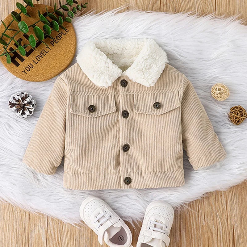 Warm Jack Uitloper Voor Pasgeboren Baby Jongen 0-3 Jaar Oud Casual Mode Winter Katoenen Jas Lange Mouw Peuter Kinderkleding