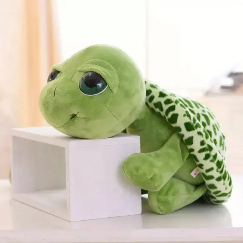 Schattige Grote Ogen Groene Schildpad Pluche | Dieren Pluche Gevulde Speelgoed Cadeau voor Kinderen Jongens en Meisjes