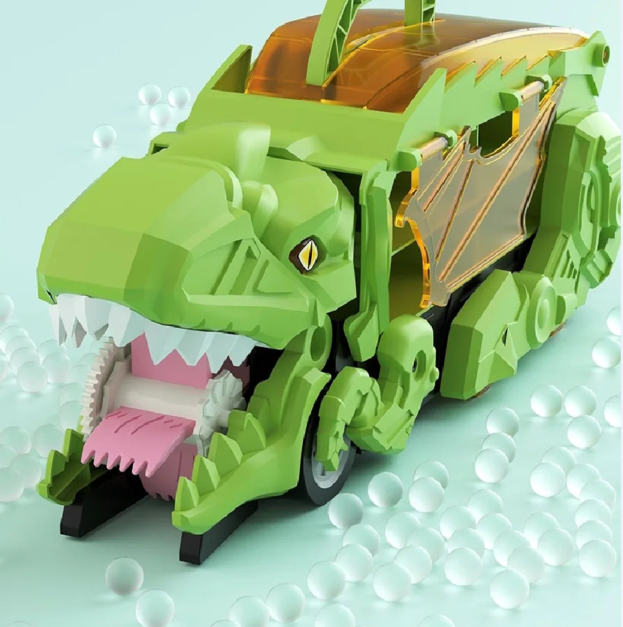 Grote eetbare dinosaur auto - Tyrannosaurus speelgoed met opbergruimte, inertieauto en ejectie, verjaardagscadeau voor jongens