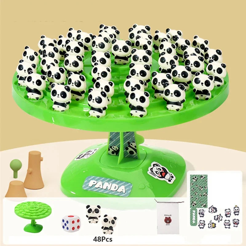 Panda Balansspel - Creatieve Tafelpuzzel, Interactief Twee-spelersspel voor Kinderen